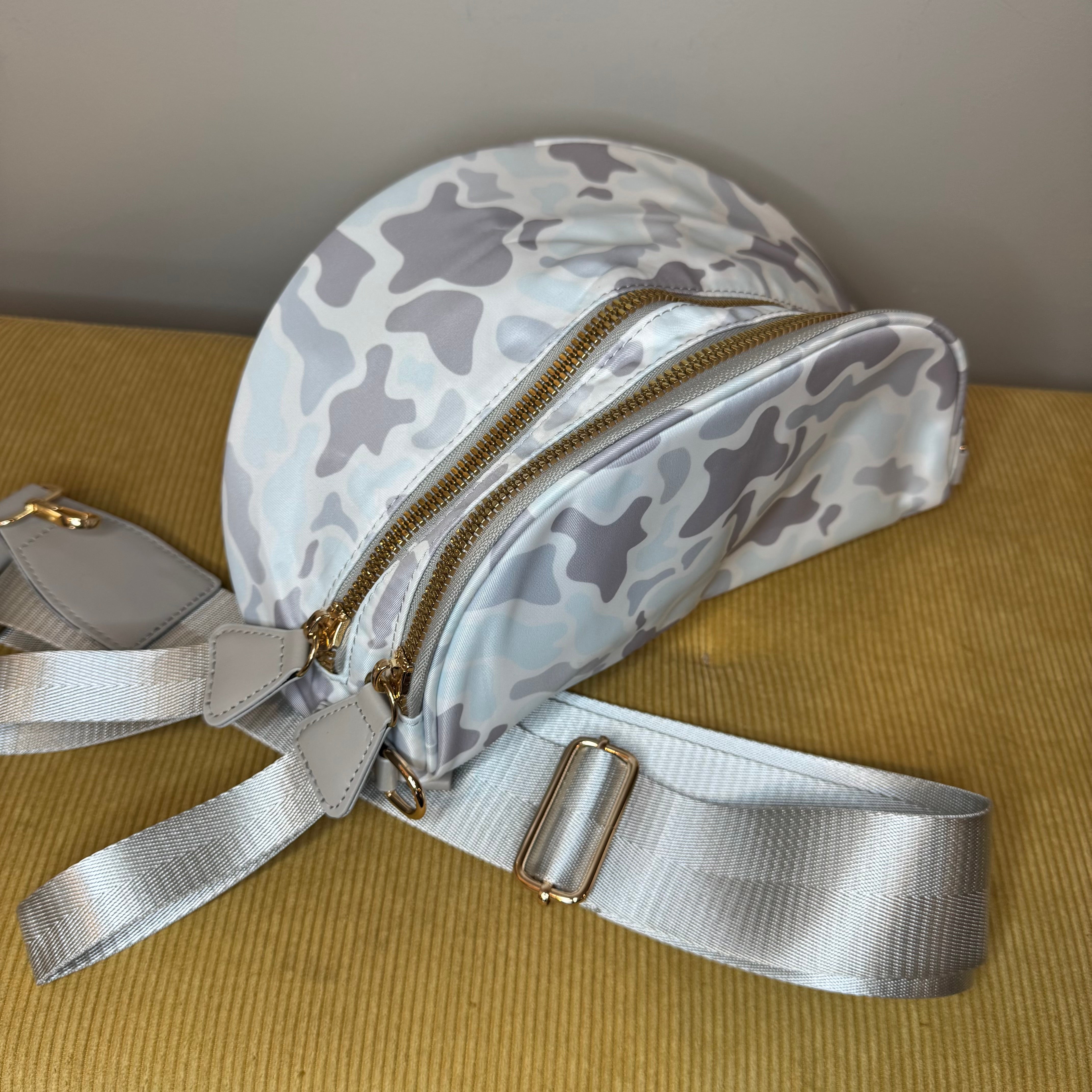 The Roni Nylon Crossbody - Camo Ice