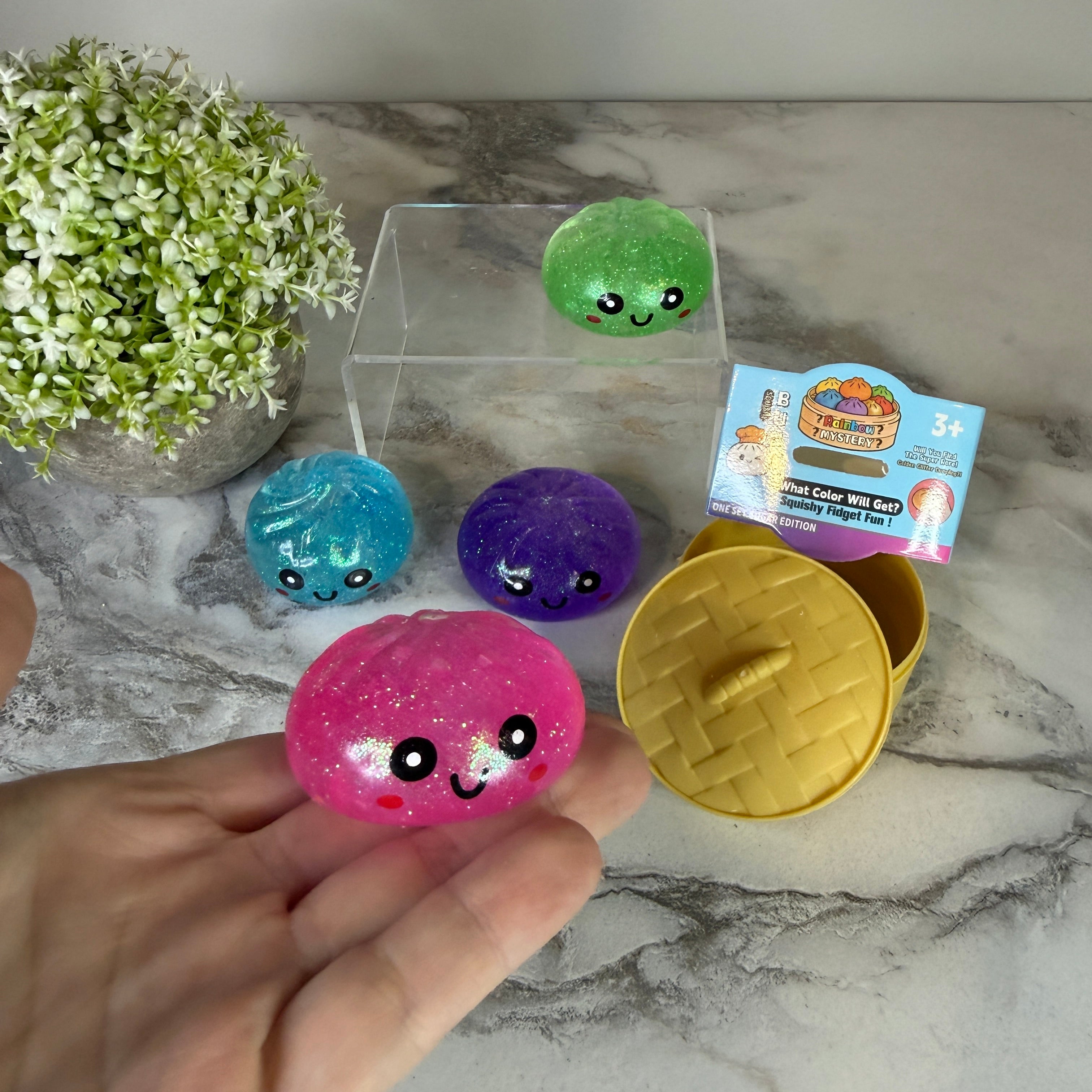 Squishy Toy - Mini Dumpling, Slow Gel Glitter