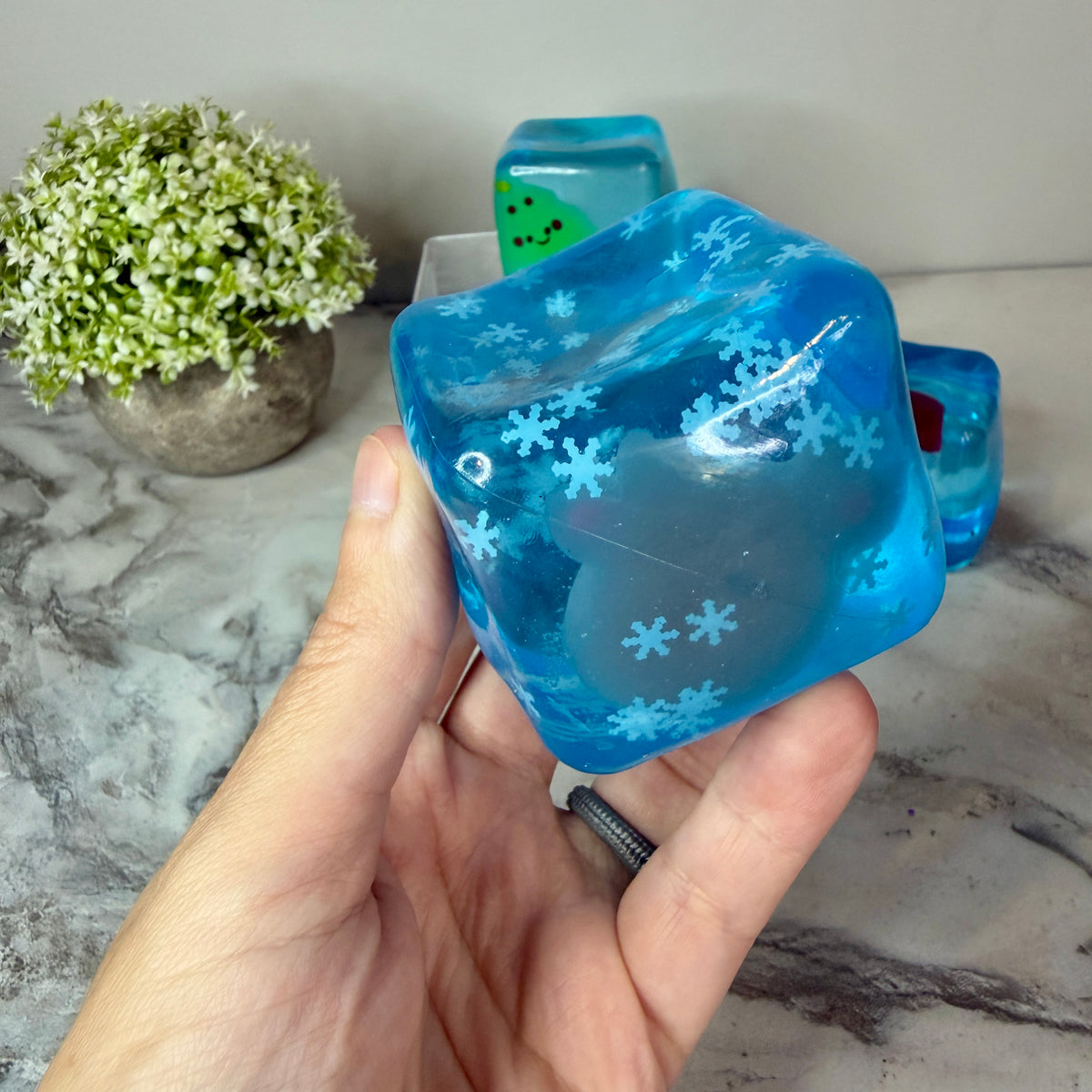 Squishy Toy - Christmas Charm Cube