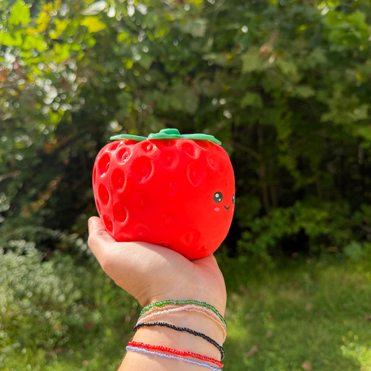 Squishy Toy - Jumbo Strawberry + Face