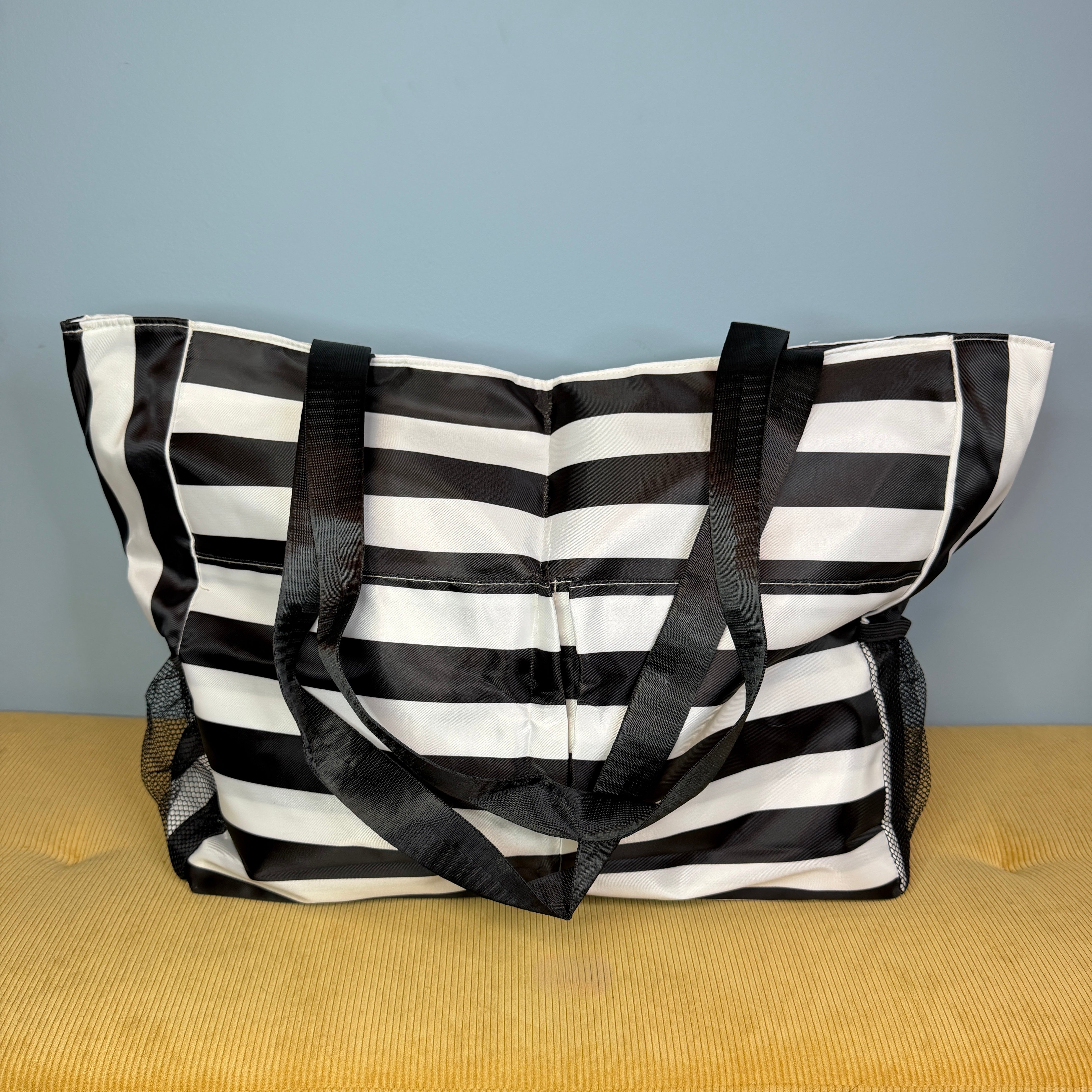 Tote Bag - Summer Stripes - Black