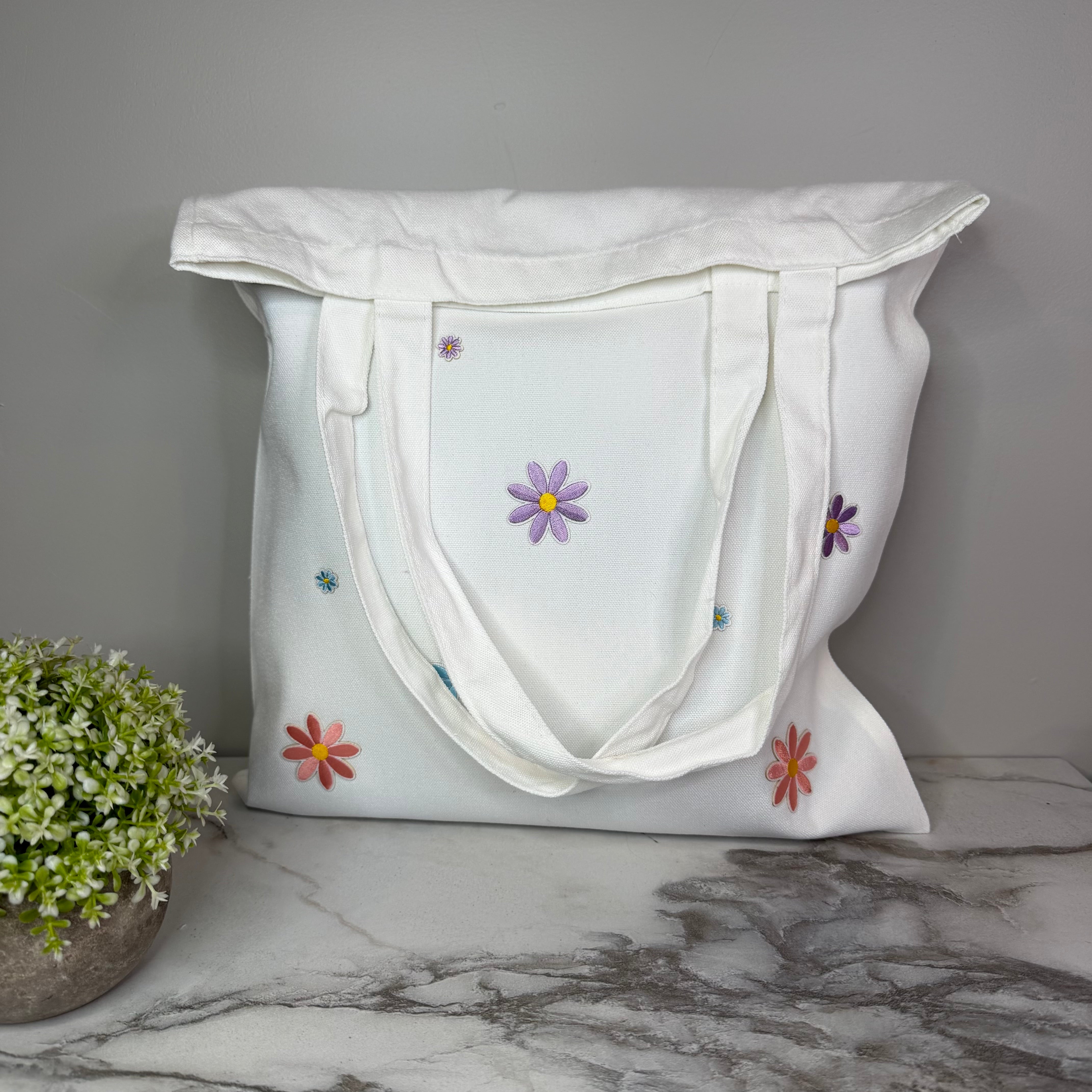Tote Bag - Floral Patches