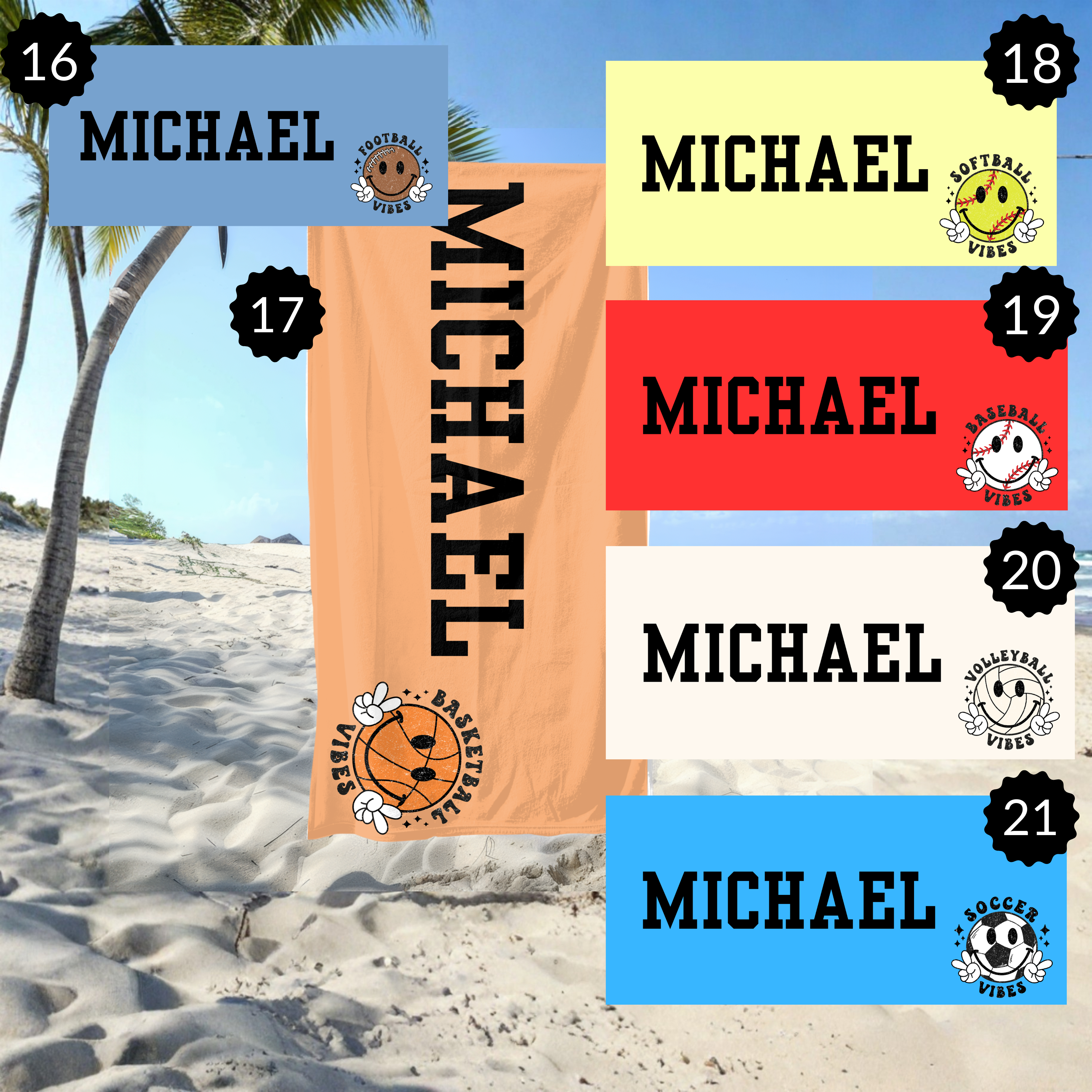 Beach Towel - Style 4 - PREORDER ends 7/4