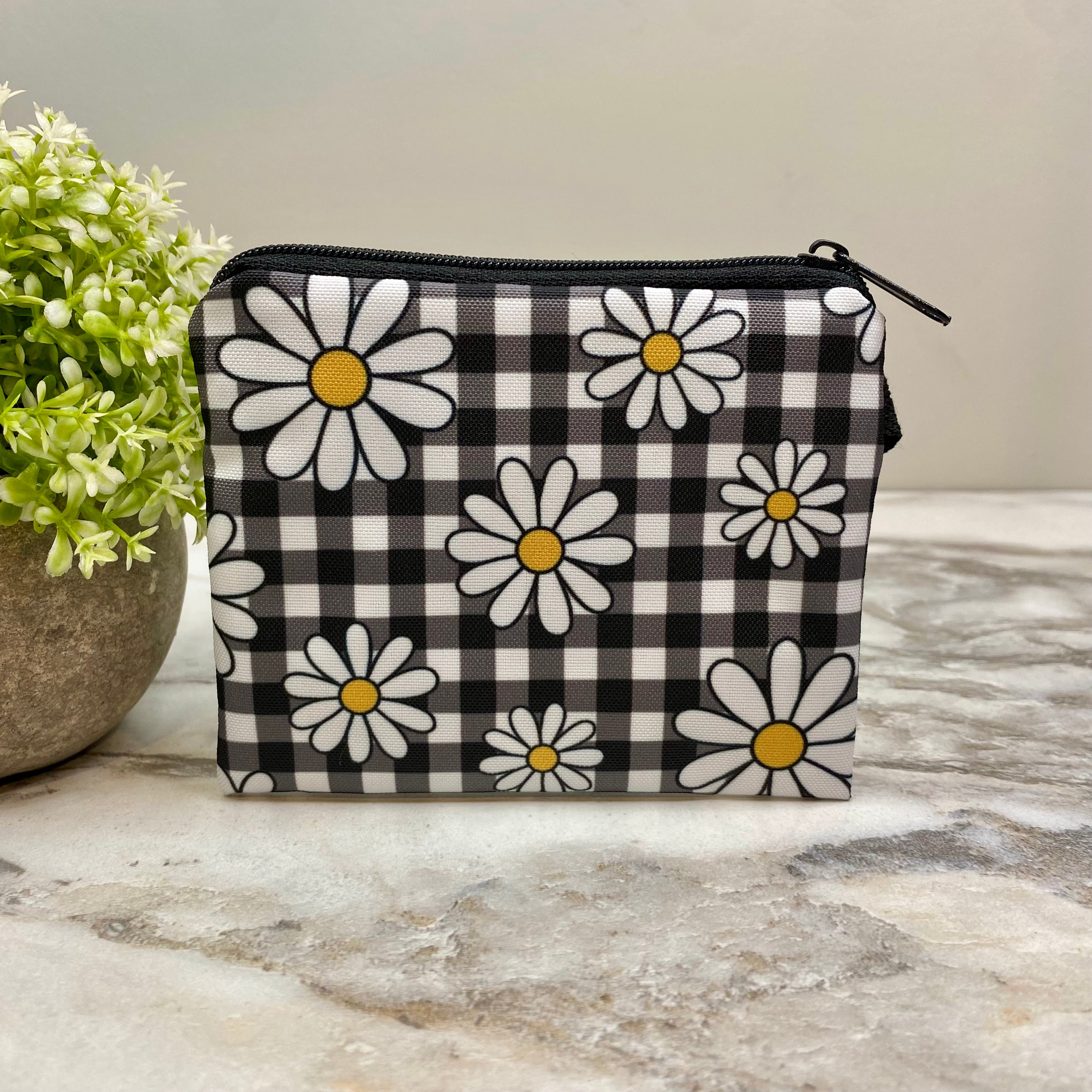 Mini Pouch - Daisy Gingham