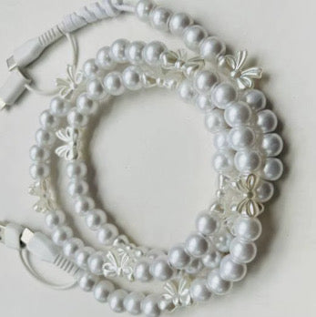 Charging Charger Cord - Beaded Bows