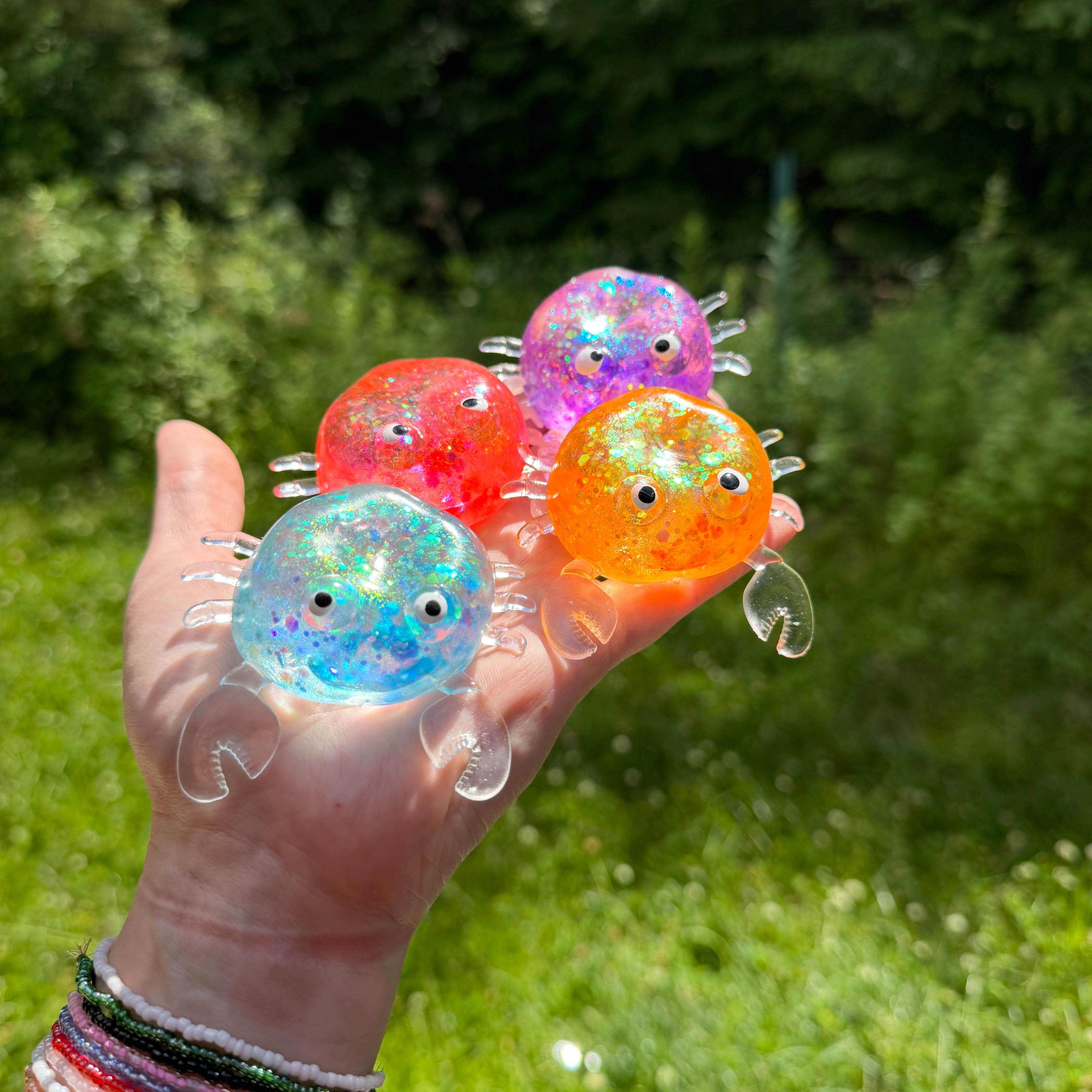 Squishy Toy - Glitter Crab