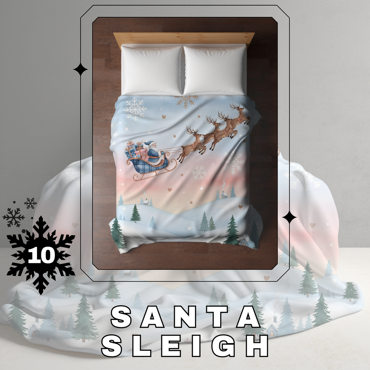 Blanket Christmas #10 - Santa Sleigh - PREORDER