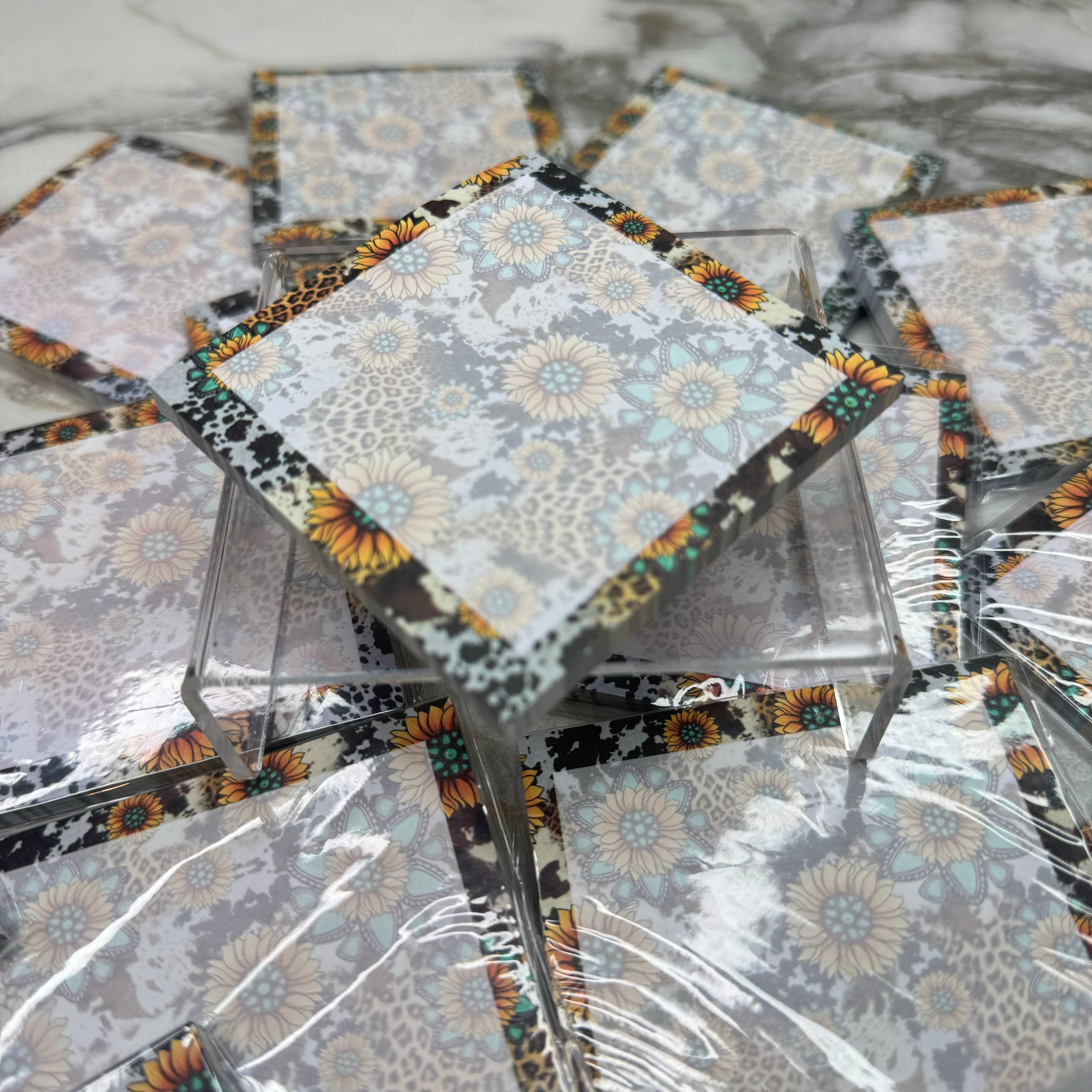 The Sticky Note Collection - Turquoise Sunflower