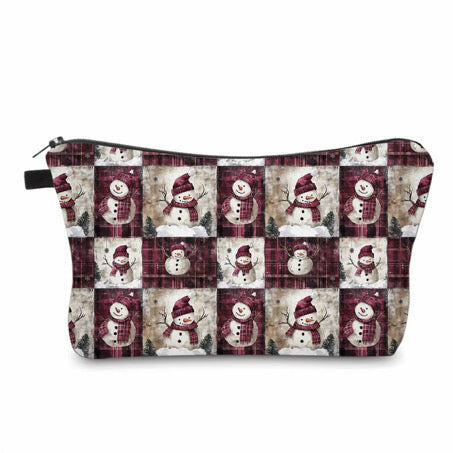 Pouch - Christmas - Snowman Squares