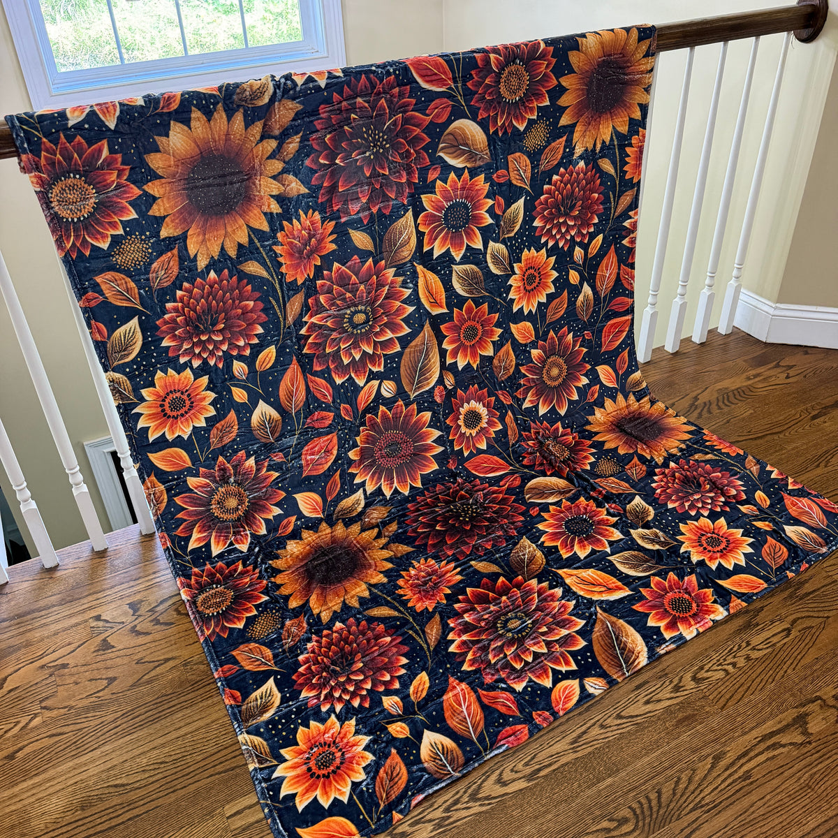 Blanket Halloween #26 - Moody Crimson Floral