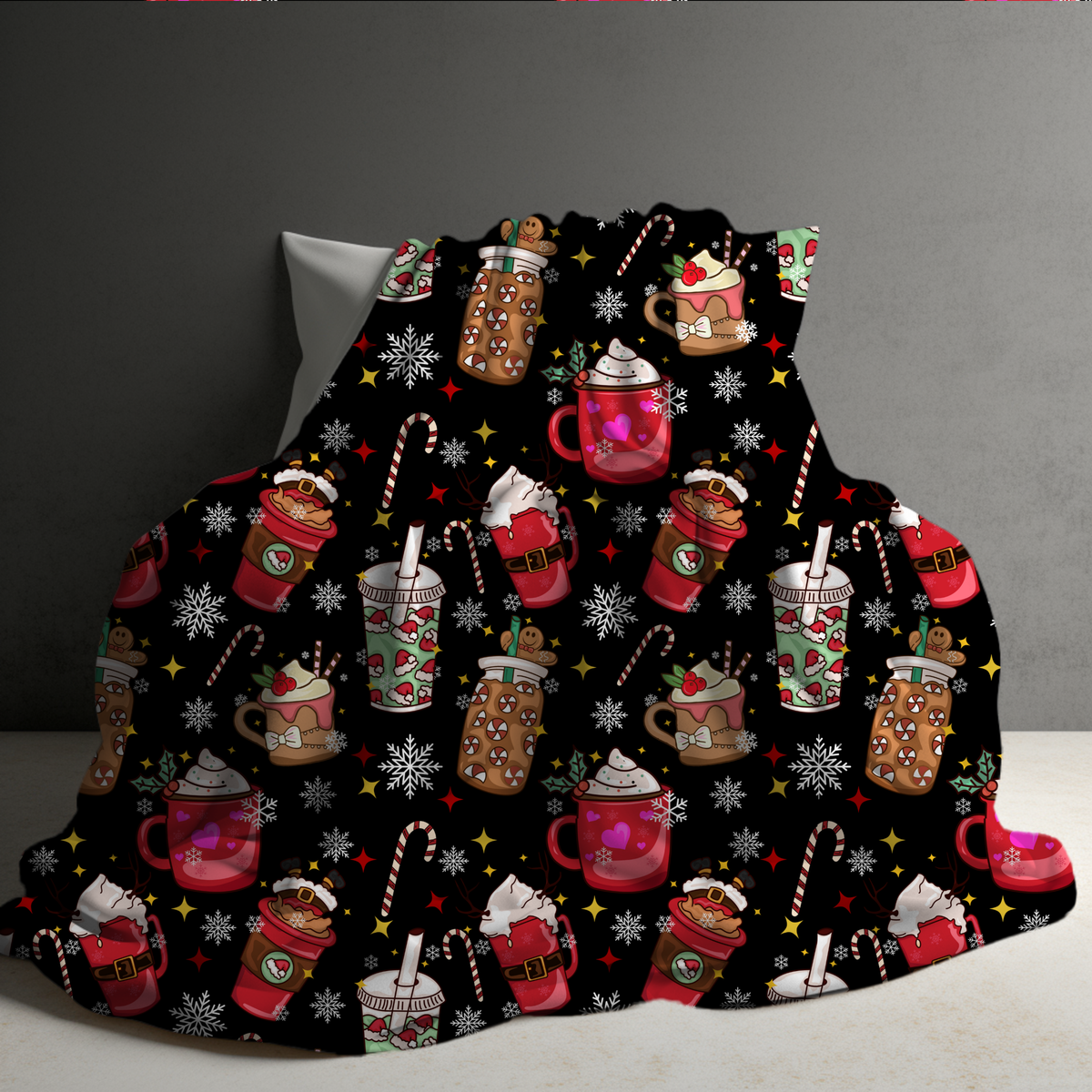 Blanket Christmas #9 - Coffee & Candy Canes - PREORDER