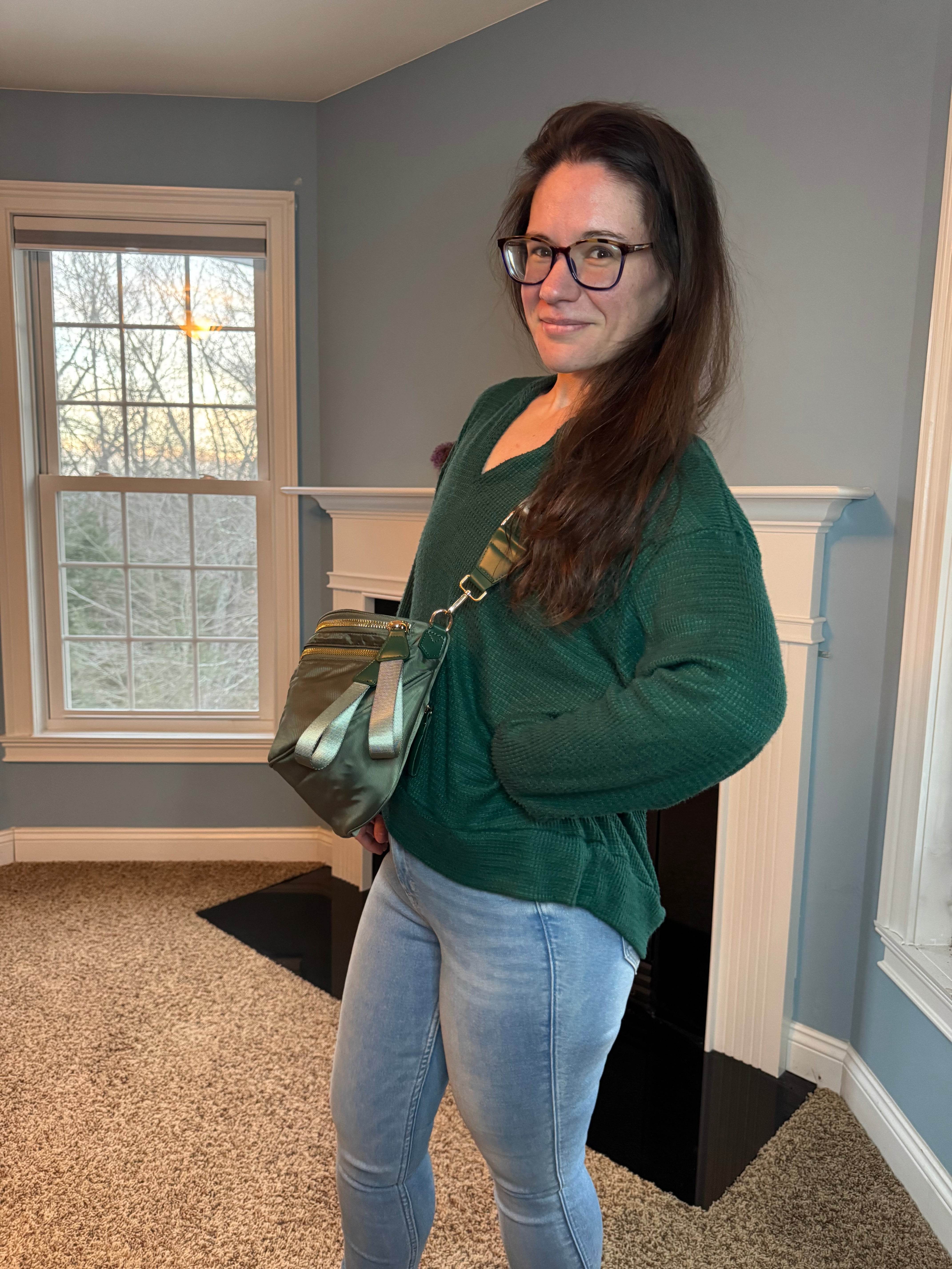 The Roni Nylon Crossbody - Solid Olive