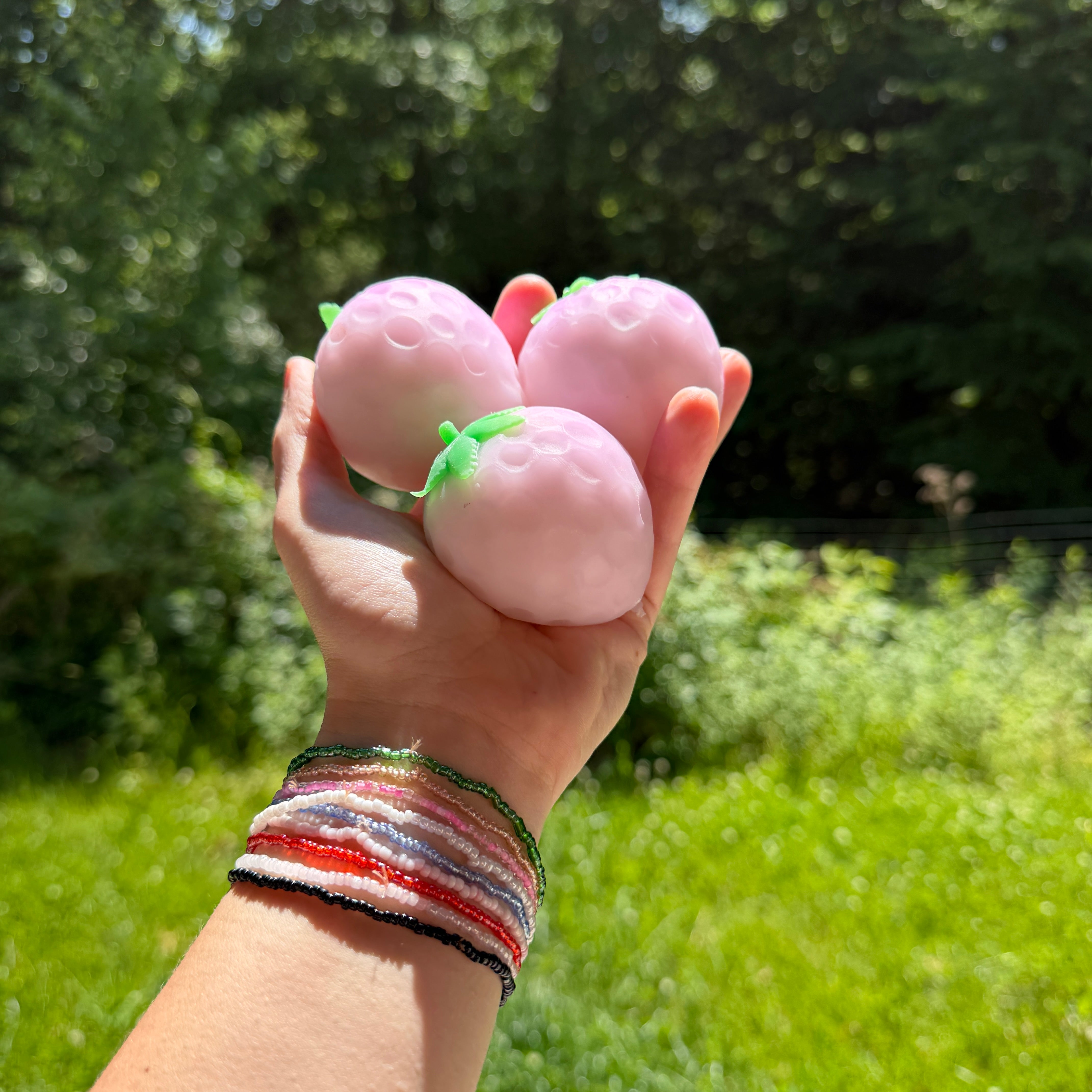 Squishy Toy - Sunlight Color Changing Strawberry, Smaller