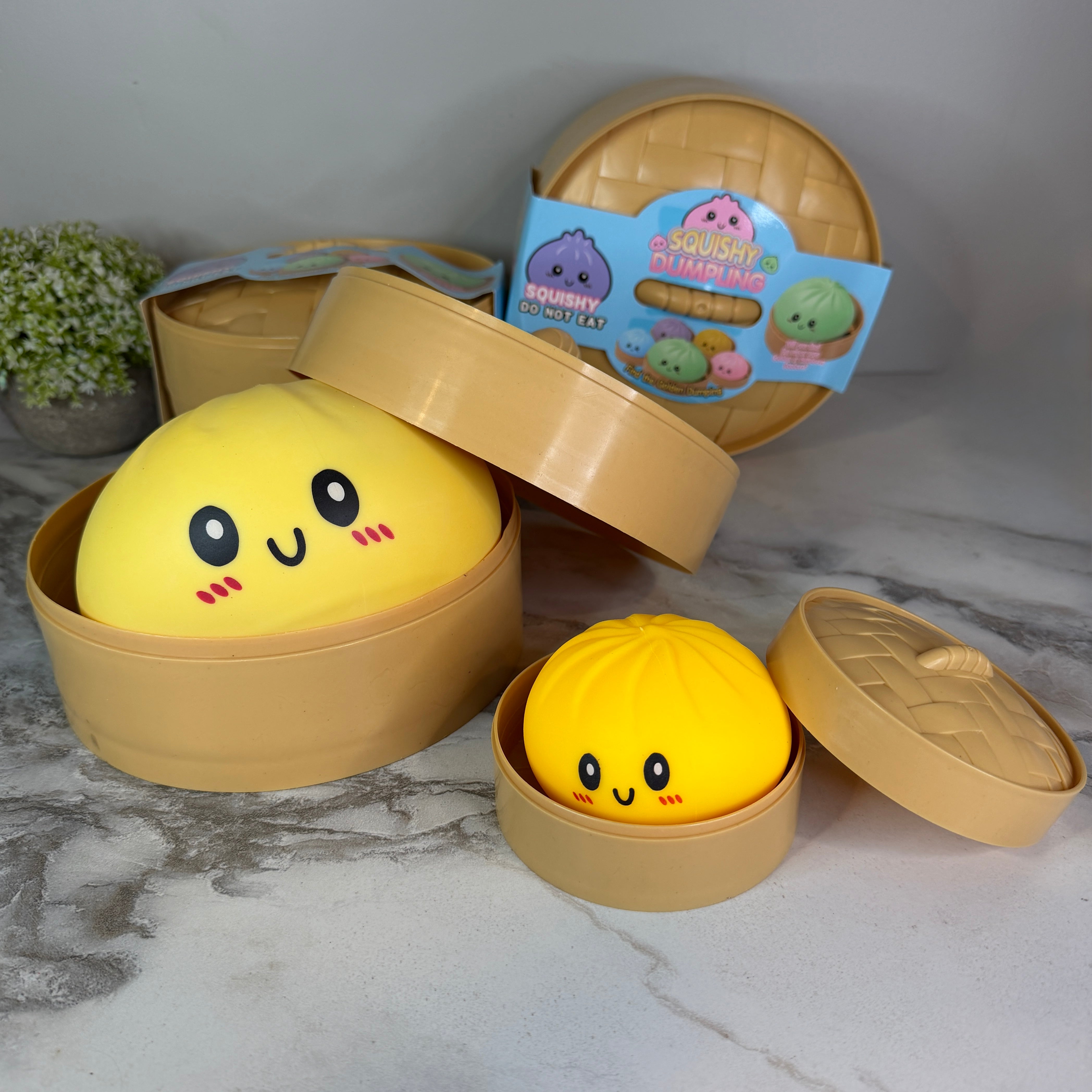 Squishy Toy - XL Jumbo Dumpling, Quick Squeeze Solid