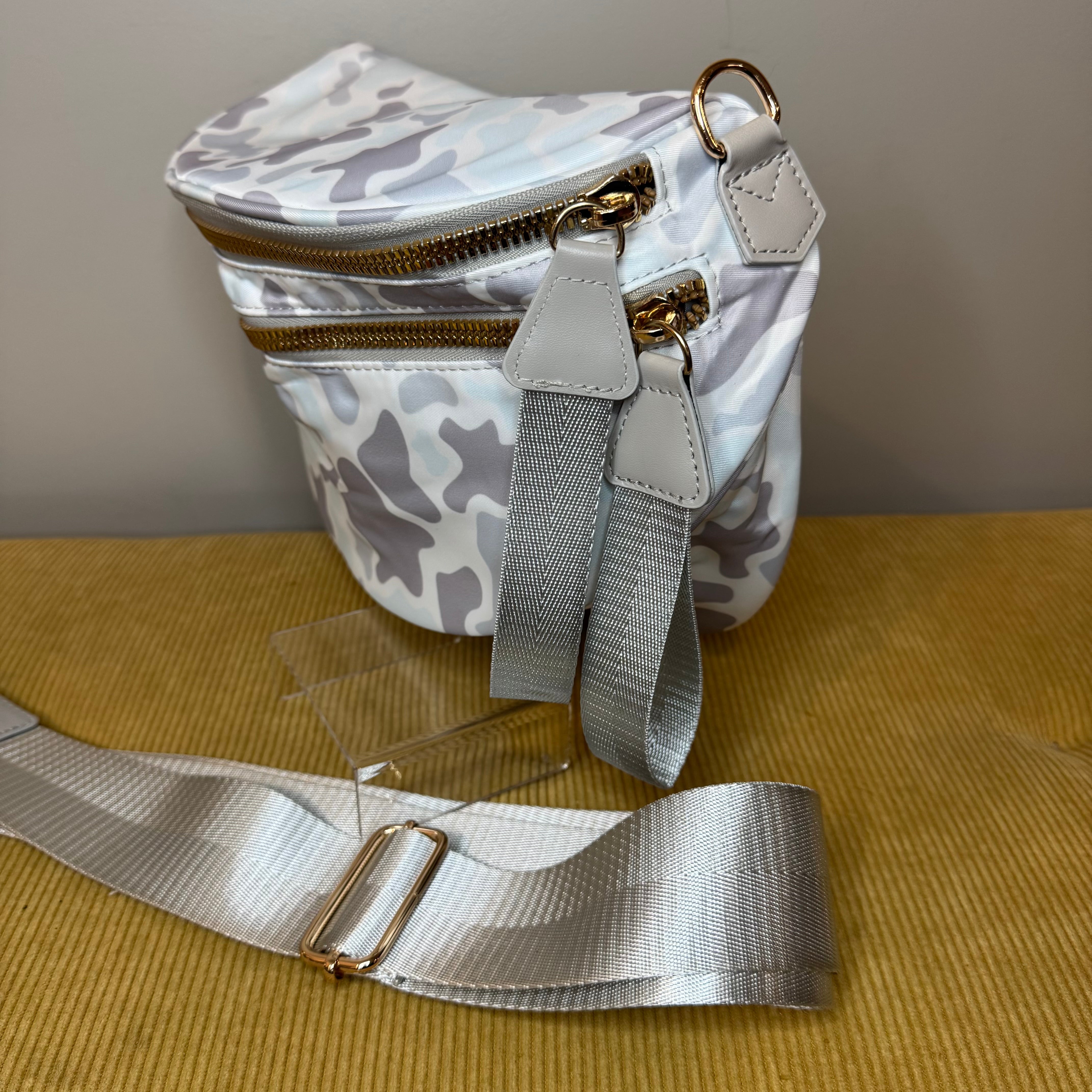 The Roni Nylon Crossbody - Camo Ice