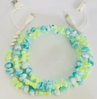 Charging Charger Cord - Beaded Bows