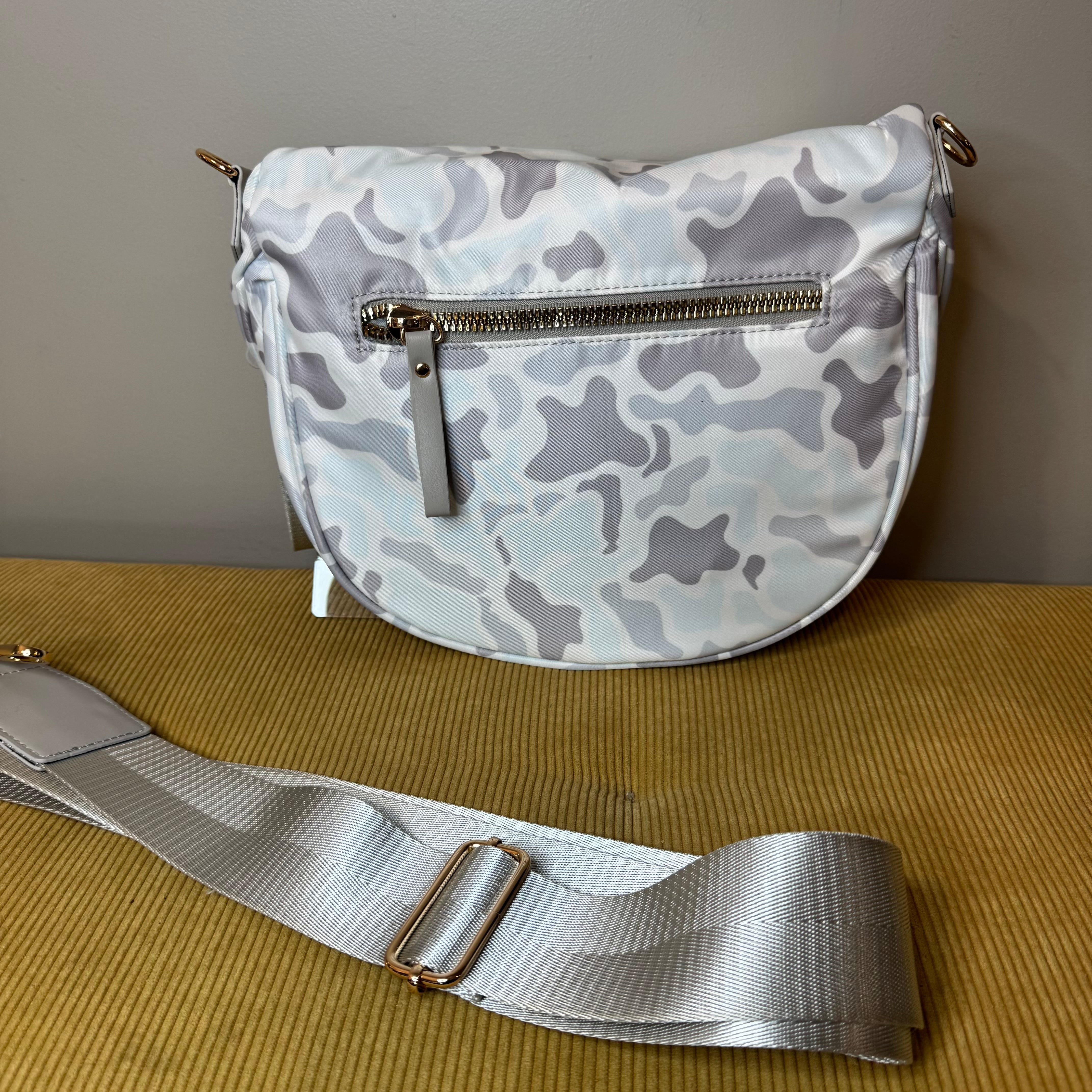 The Roni Nylon Crossbody - Camo Ice