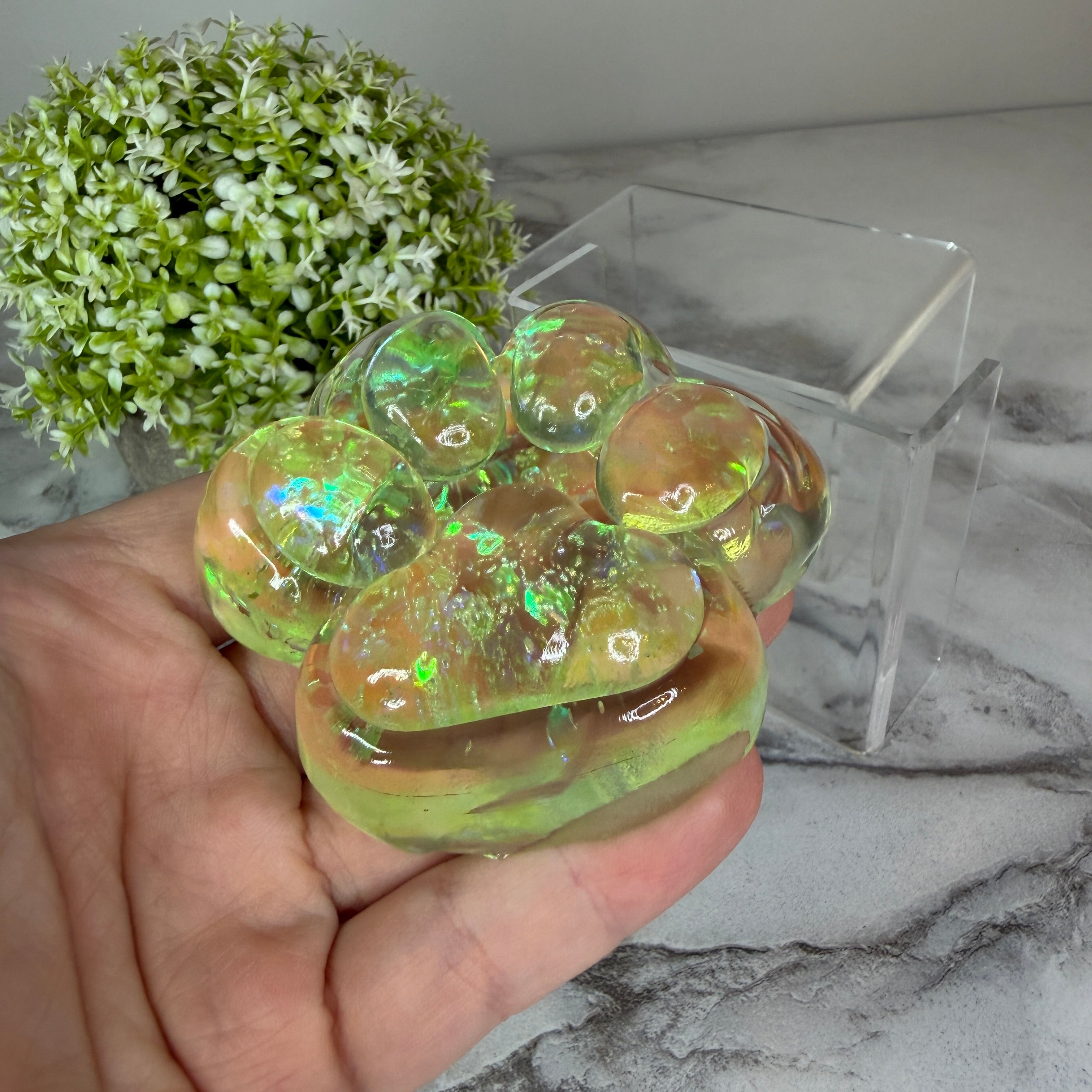 Squishy Toy - Paw Print, Glitter