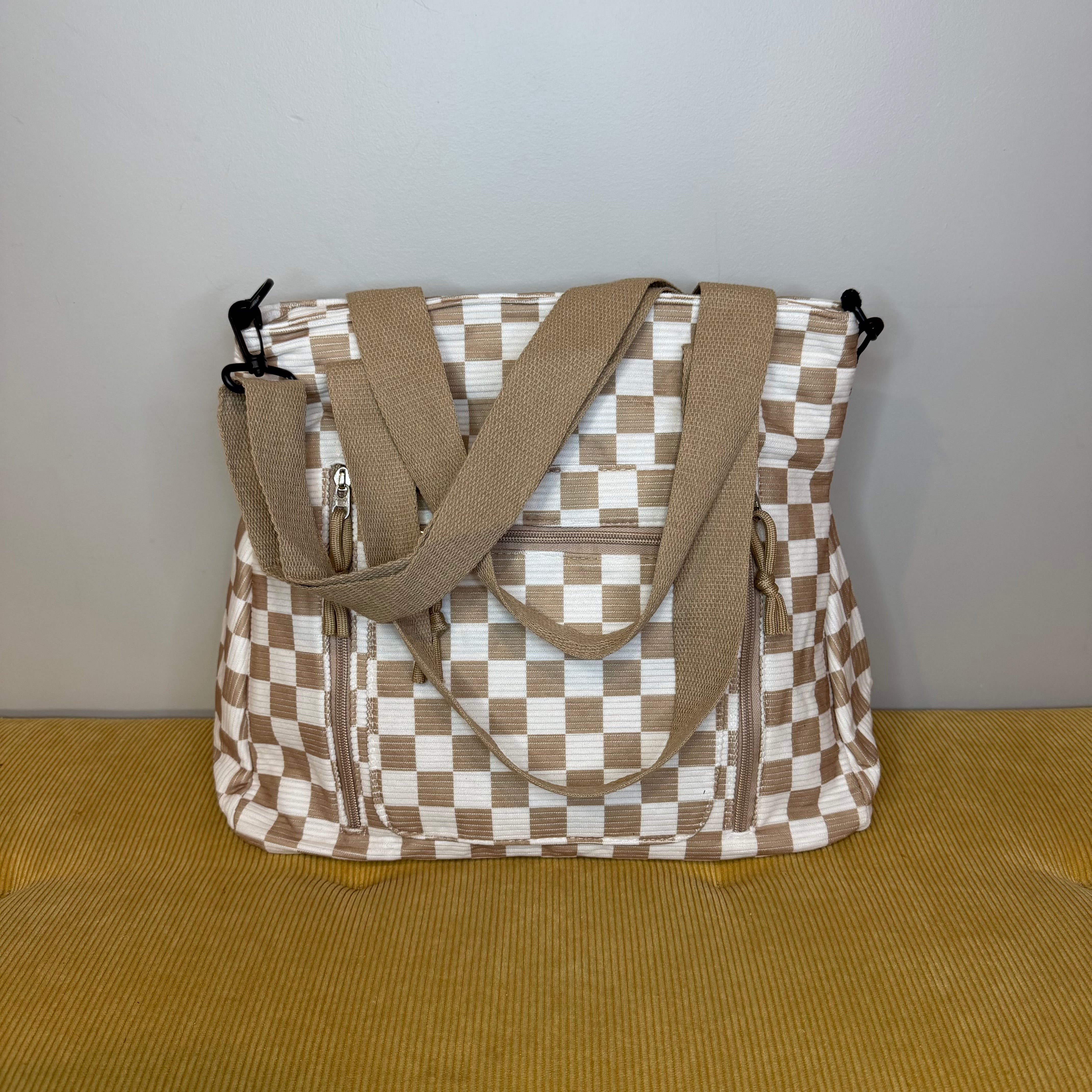 Caitlin Handbag - Corduroy Checker