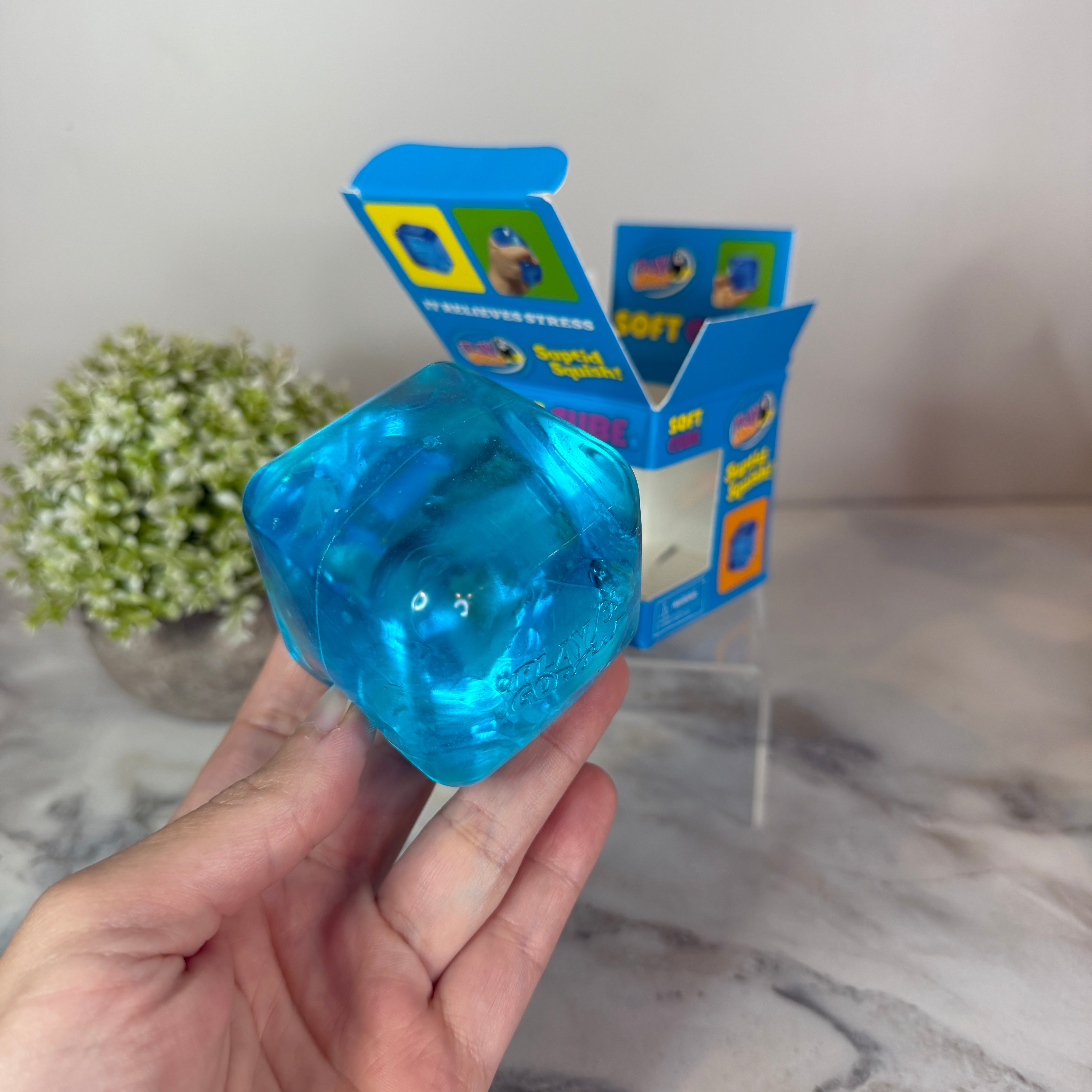 Squishy Toy - Soda Cube - Blue Raspberry Ice