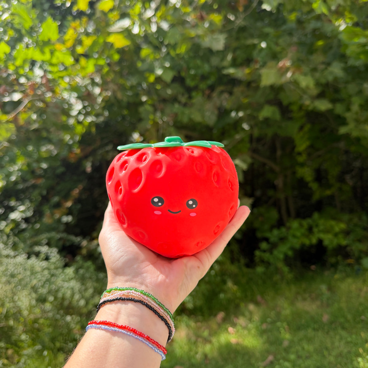 Squishy Toy - Jumbo Strawberry + Face