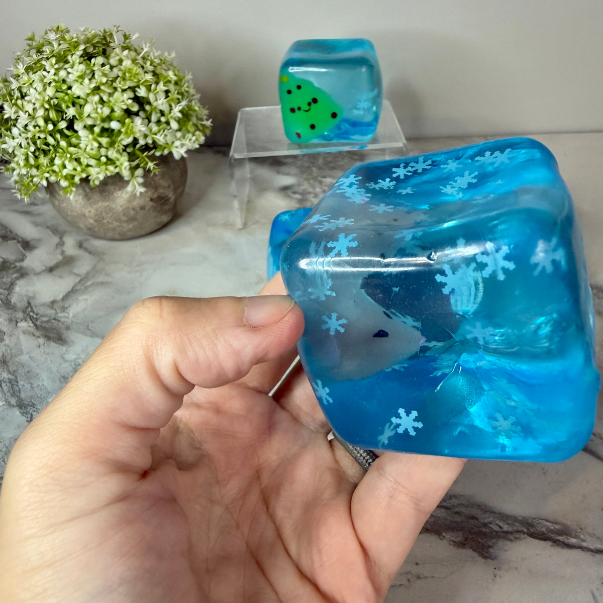 Squishy Toy - Christmas Charm Cube