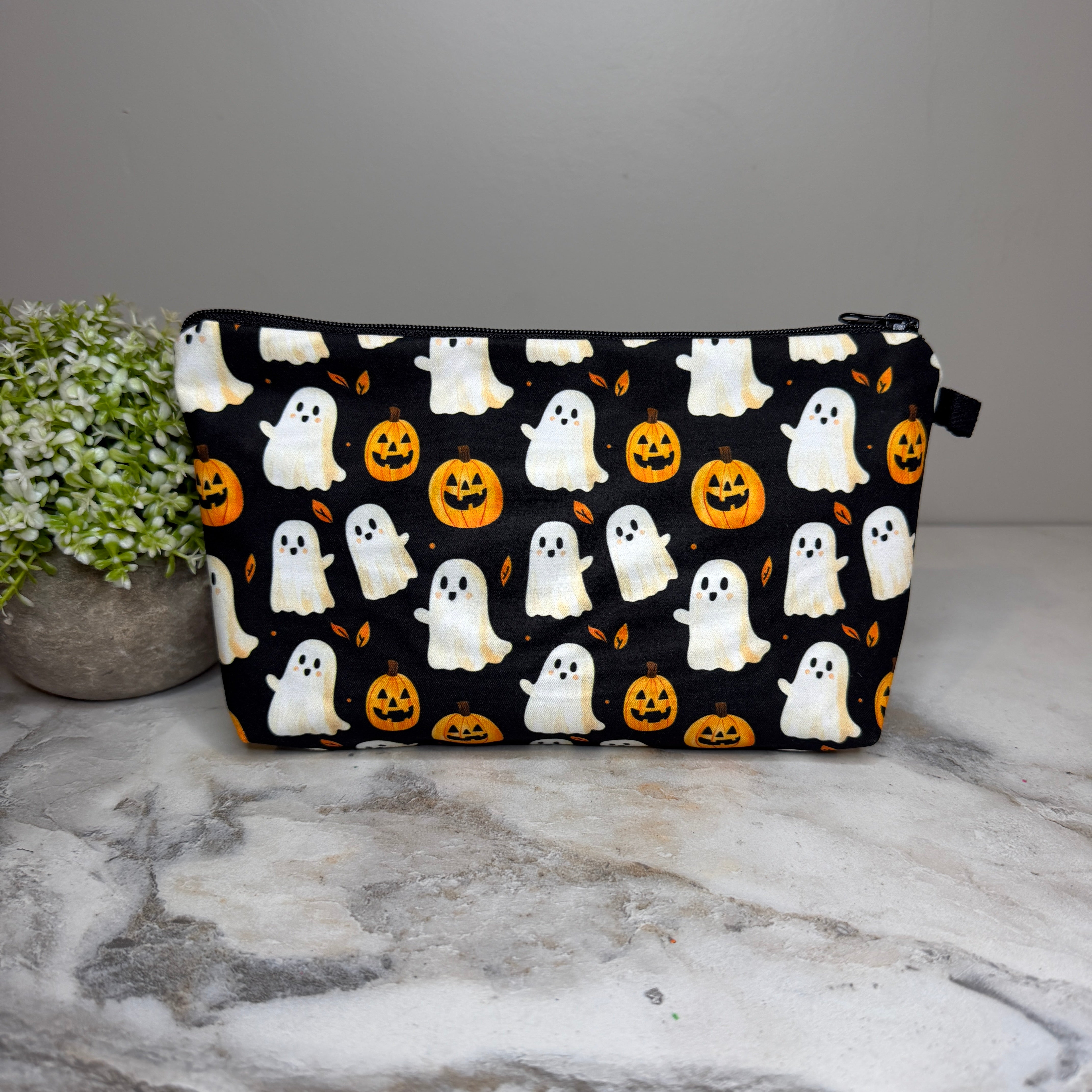 Pouch - Halloween Fall - Ghost Pumpkin