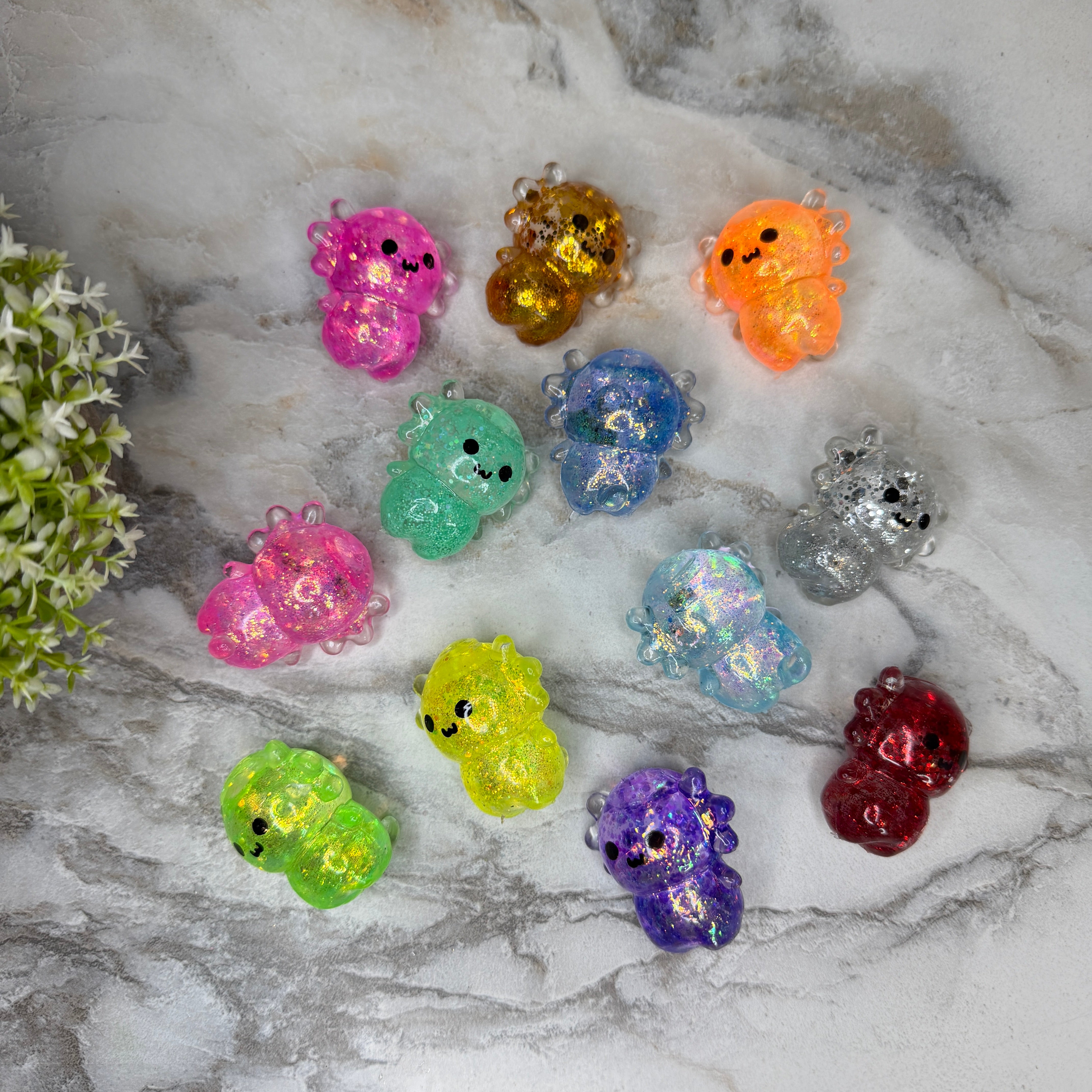 Squishy Toy - Baby Axolotl Glitter #2