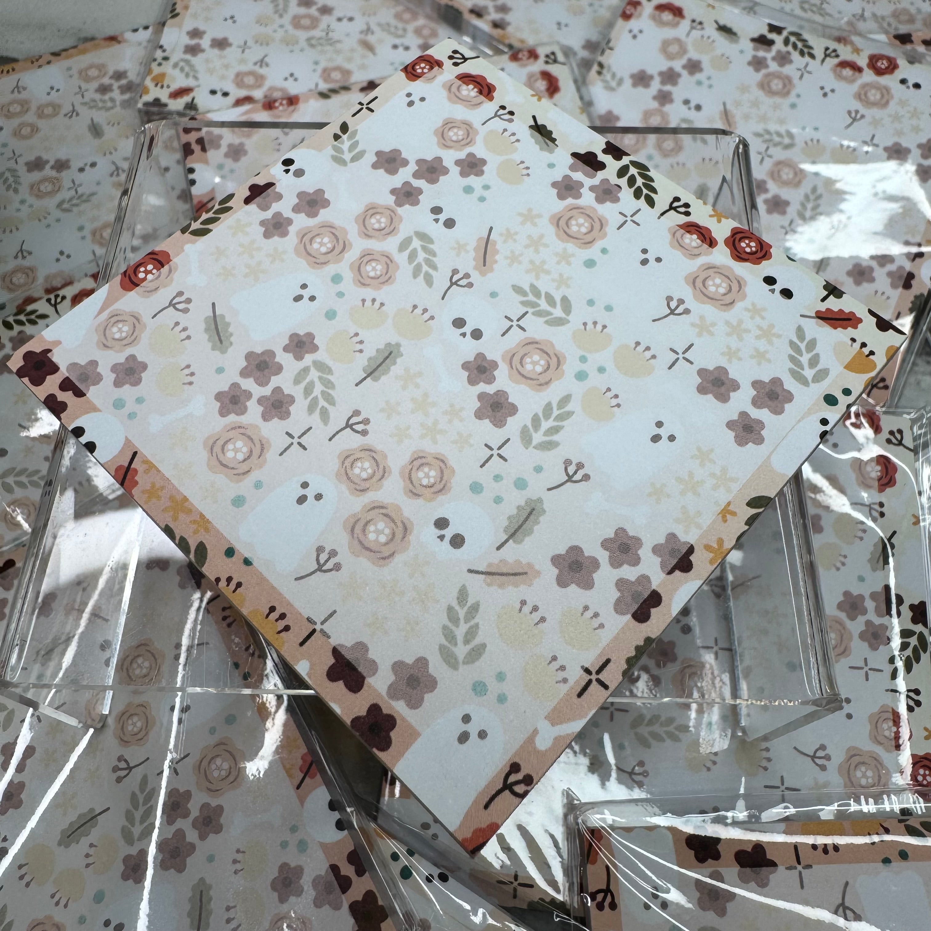 The Sticky Note Collection - Halloween Fall Ghost Floral