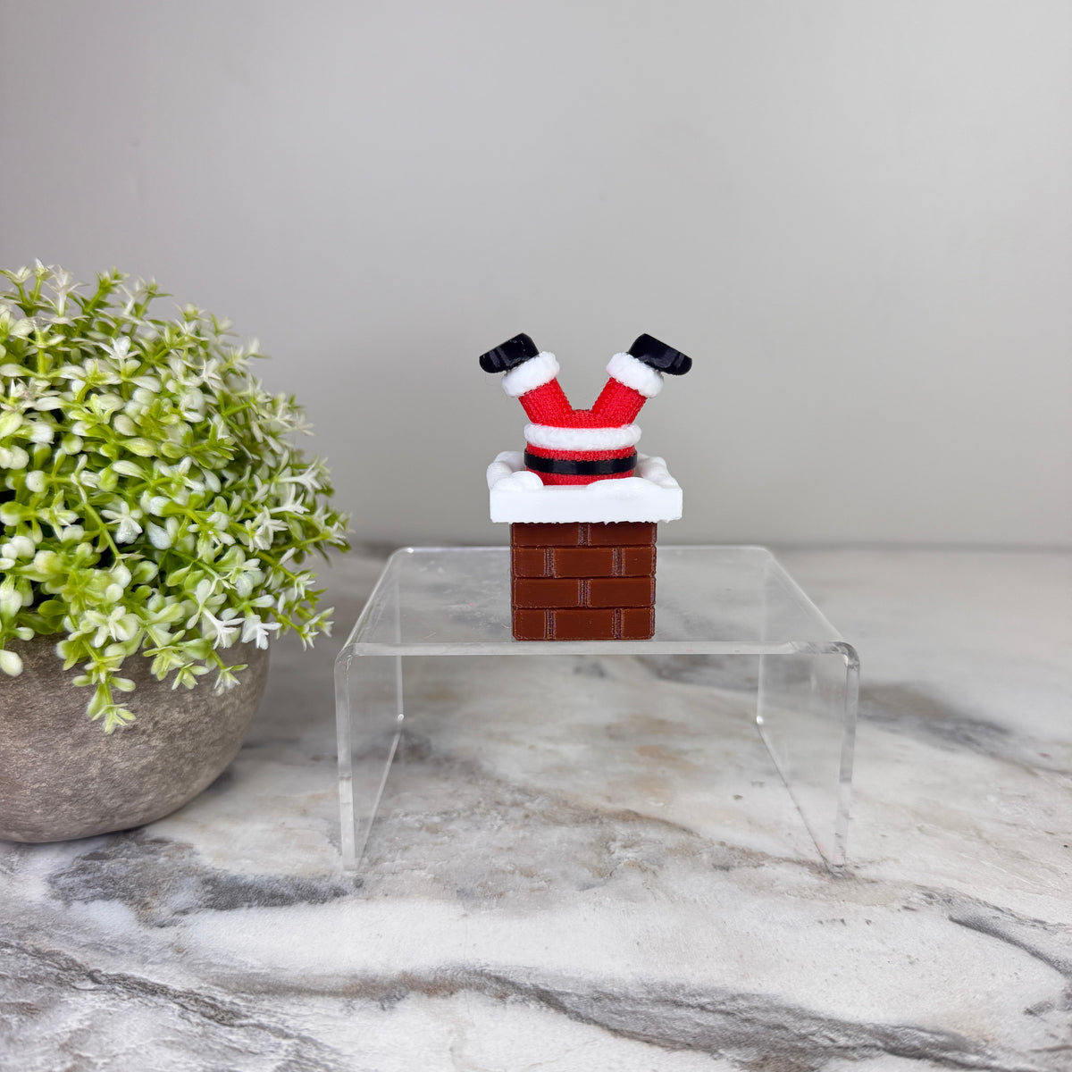 Clicker Toy - Christmas Santa Chimney Feet