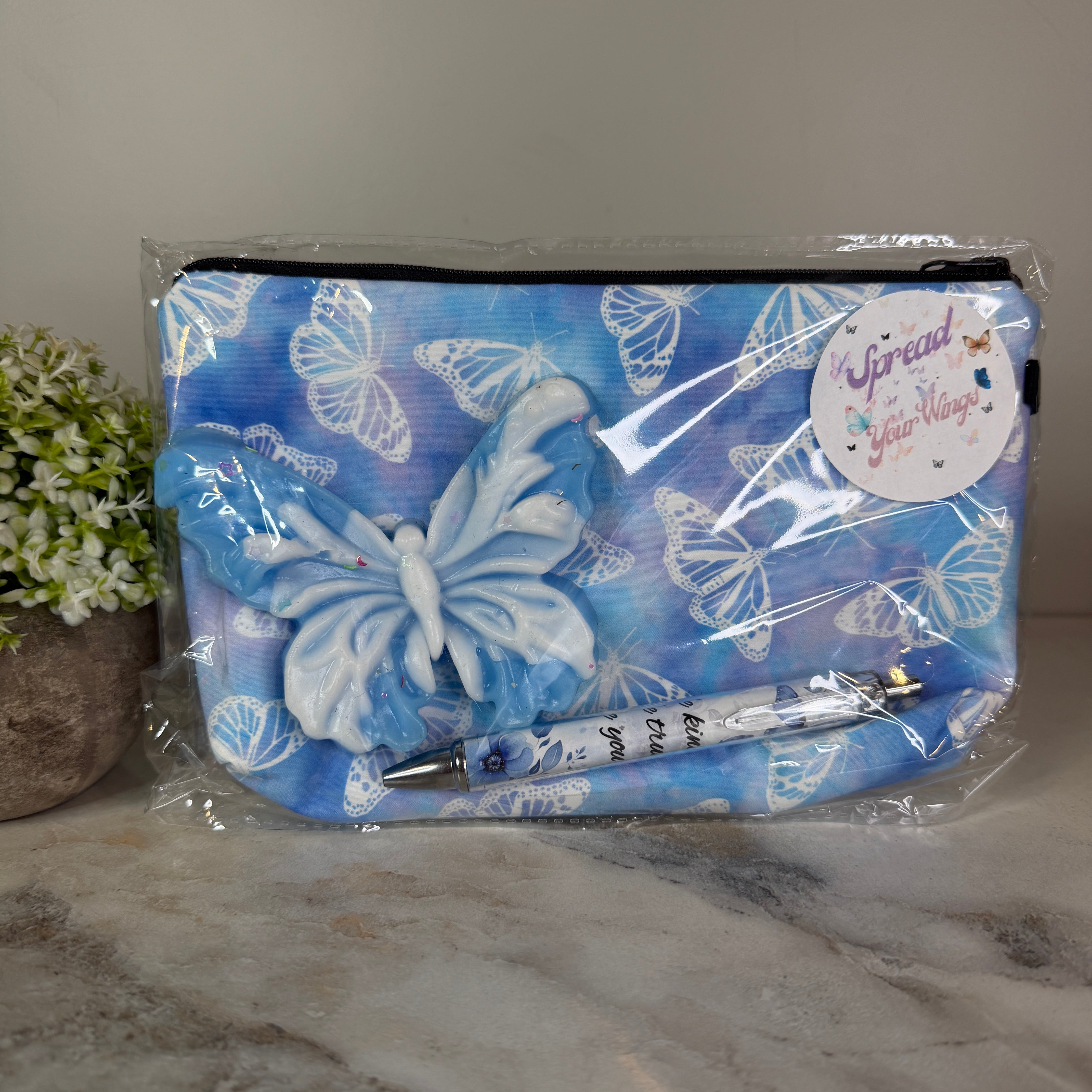 Bundled Set - Butterfly Blue Watercolor