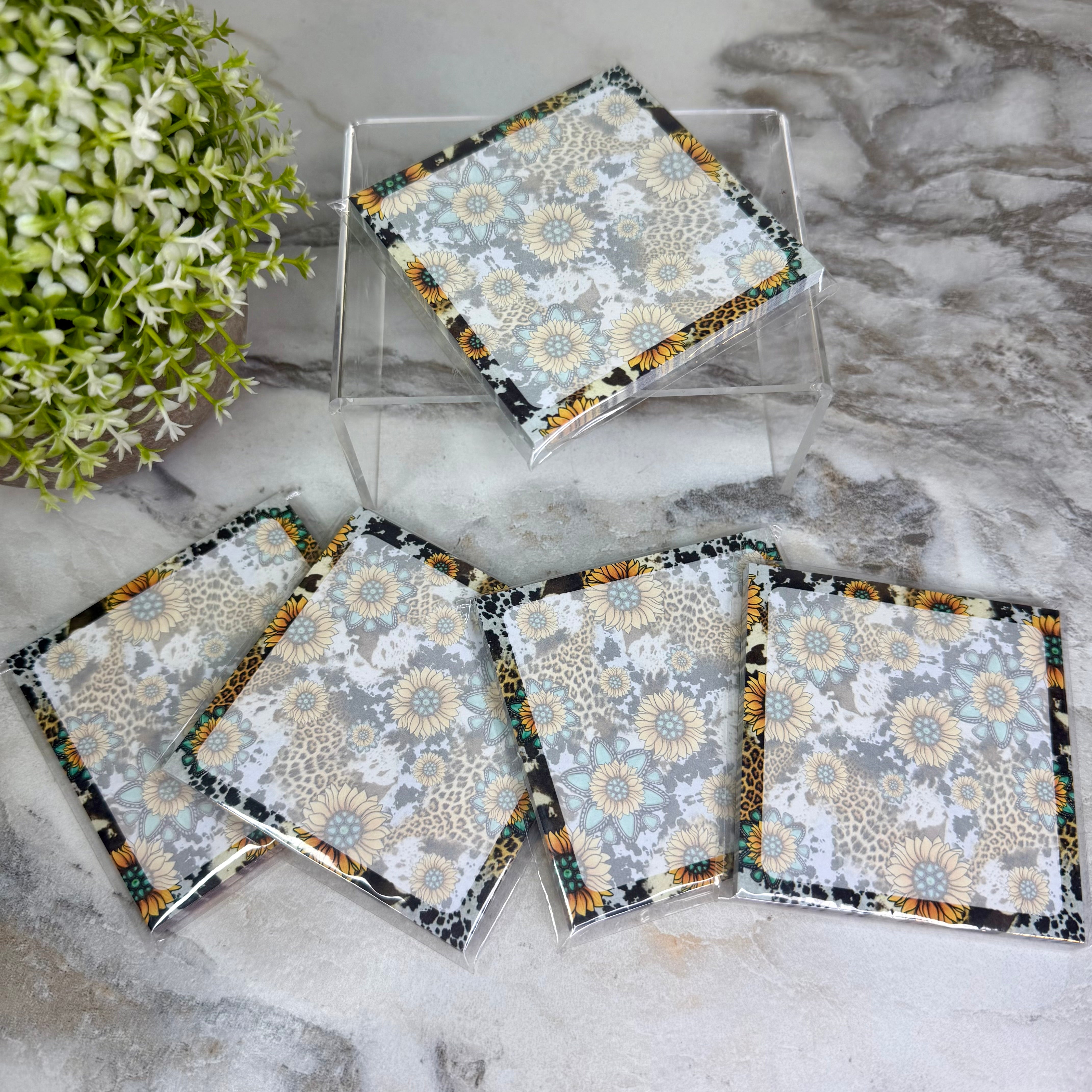 The Sticky Note Collection - Turquoise Sunflower