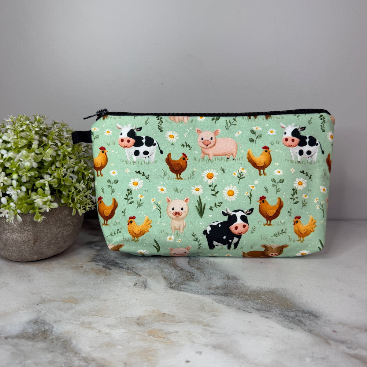 Pouch - Animal, Farm Cow Pig Chicken