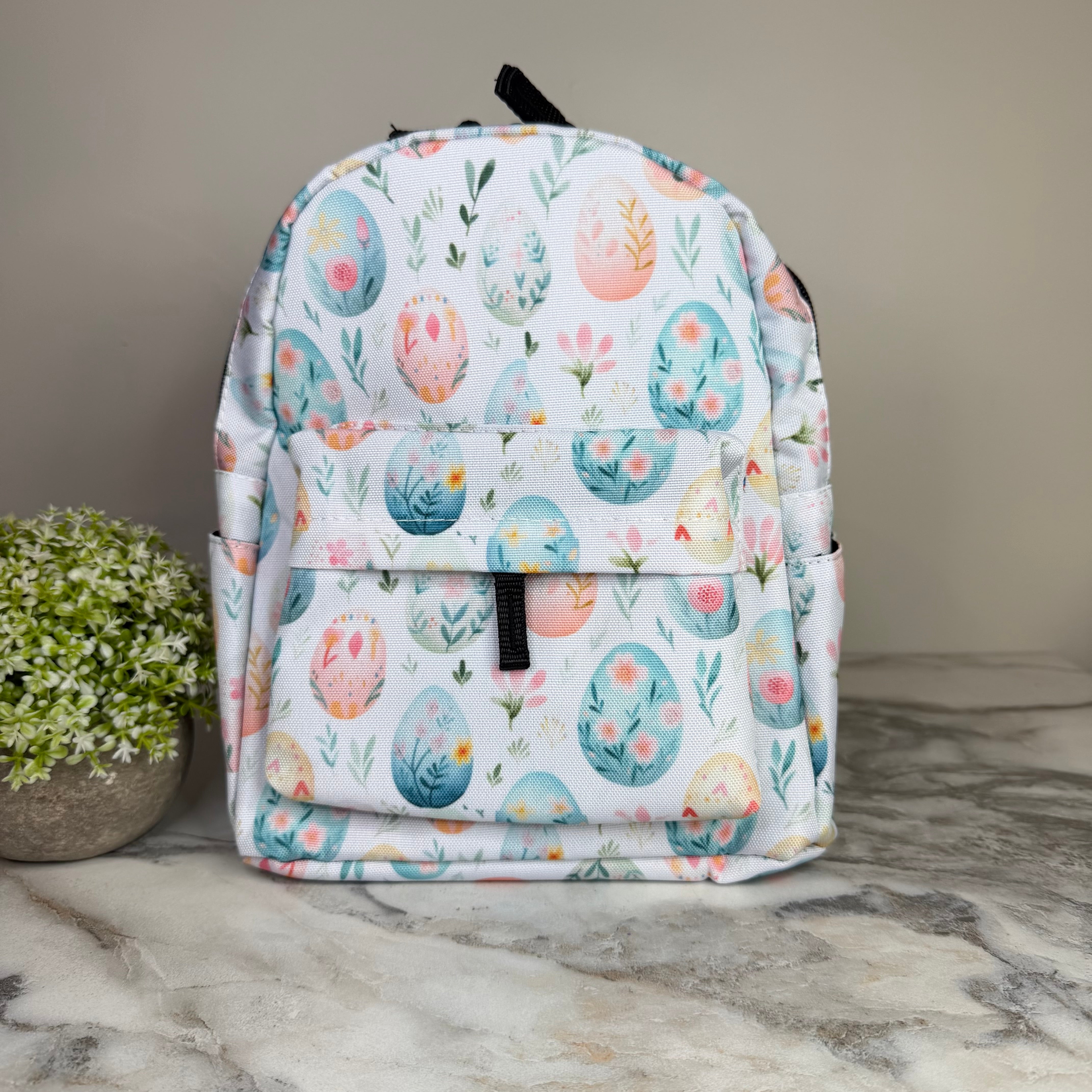 Mini Backpack - Floral Eggs