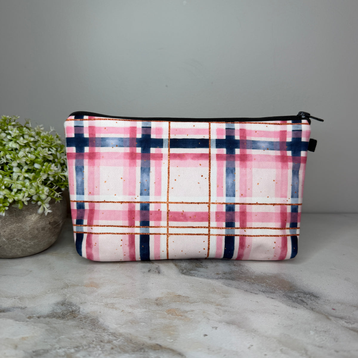 Pouch - Pink Plaid