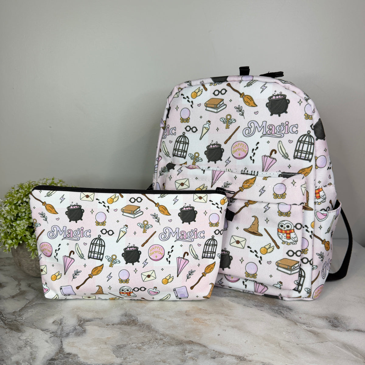 Bundled Set - Magic Pink White