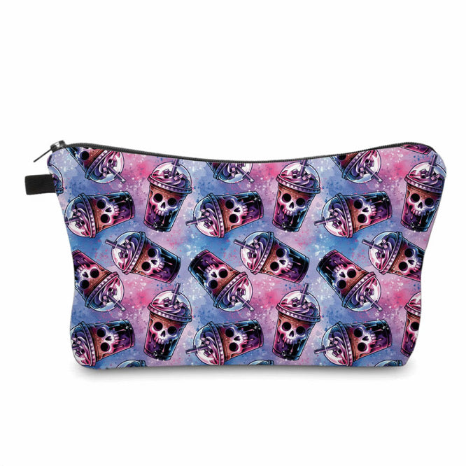 Pouch - Halloween Fall - Skull Purple Blue