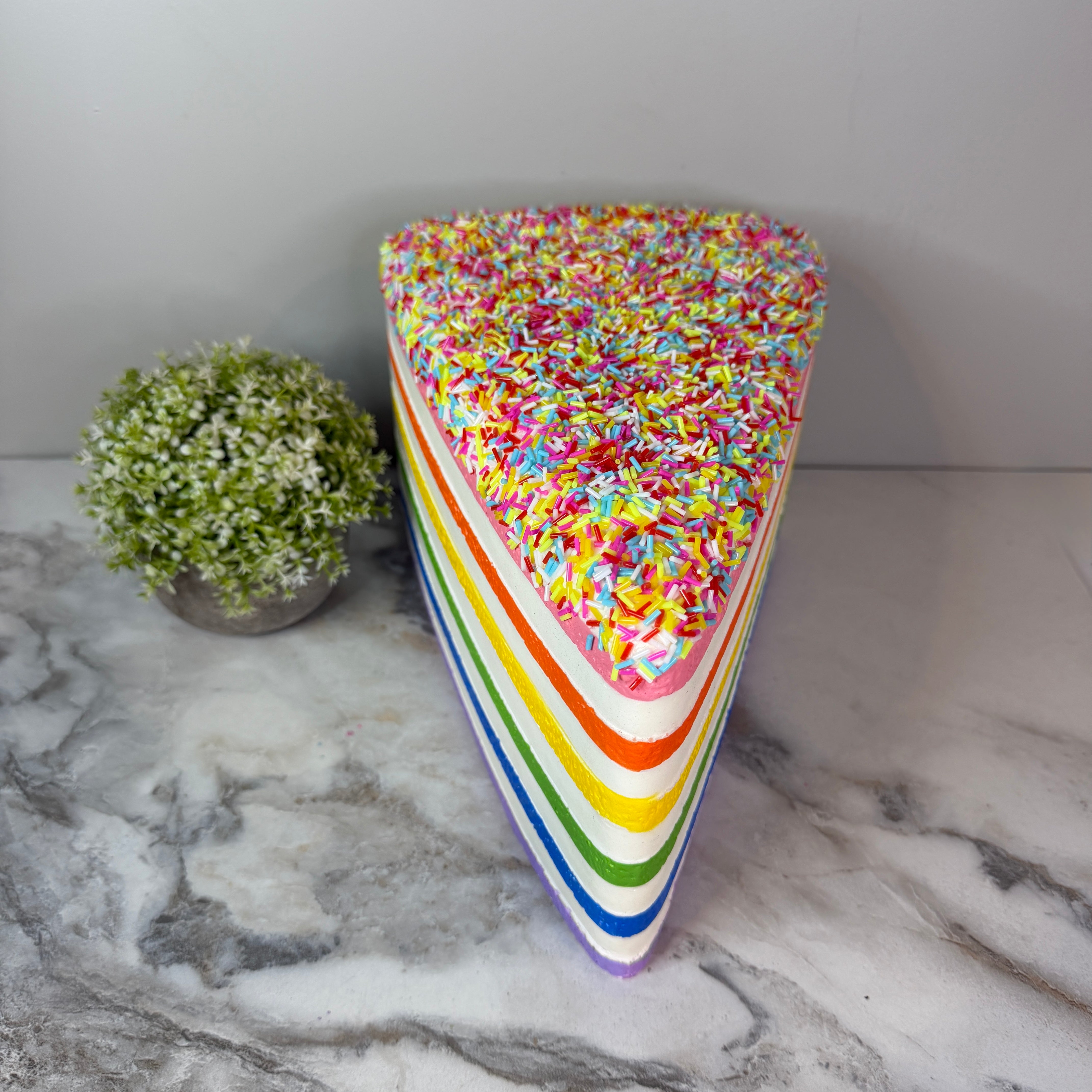 Squishy Toy - Rainbow Cake, Jumbo