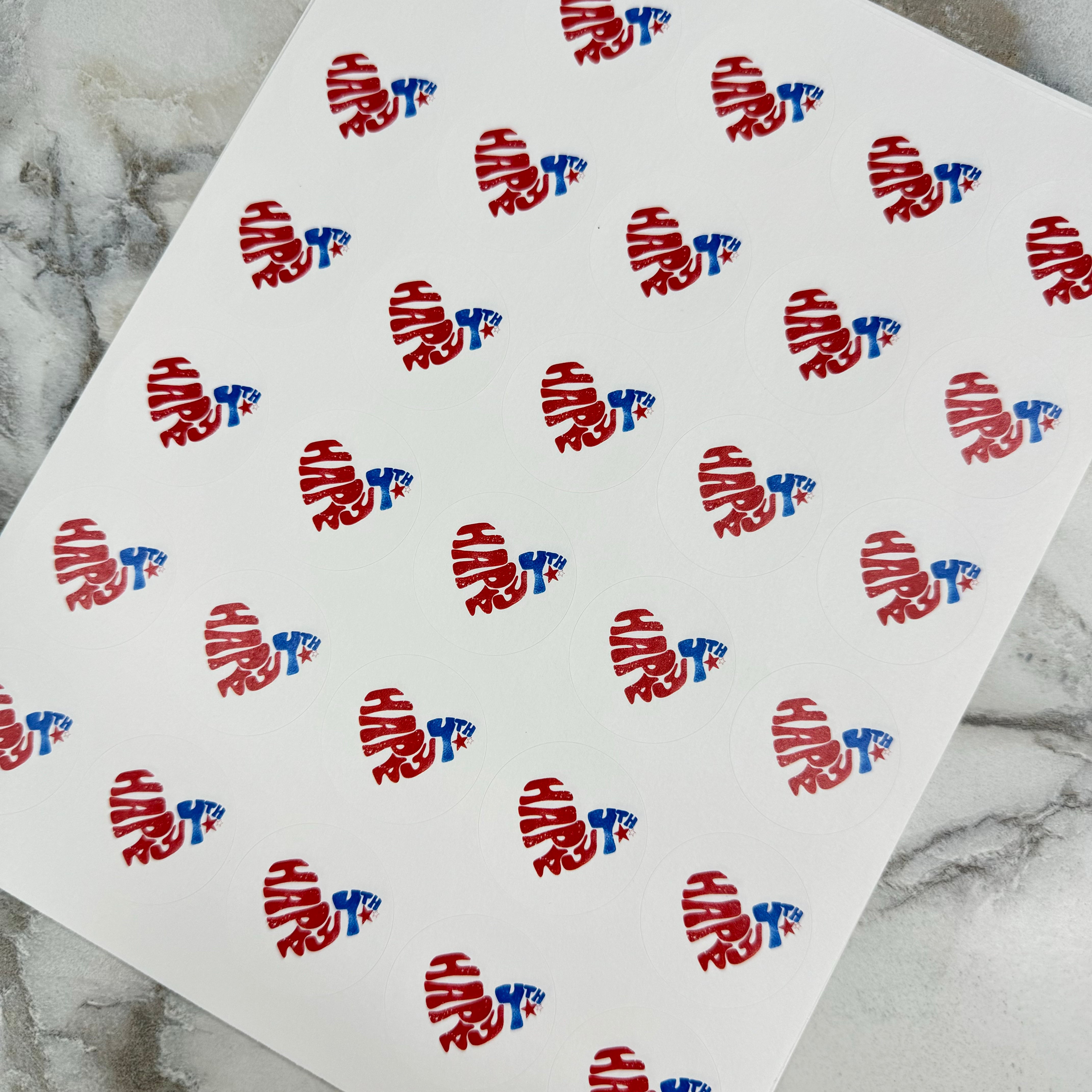 Package Stickers - Happy 4th