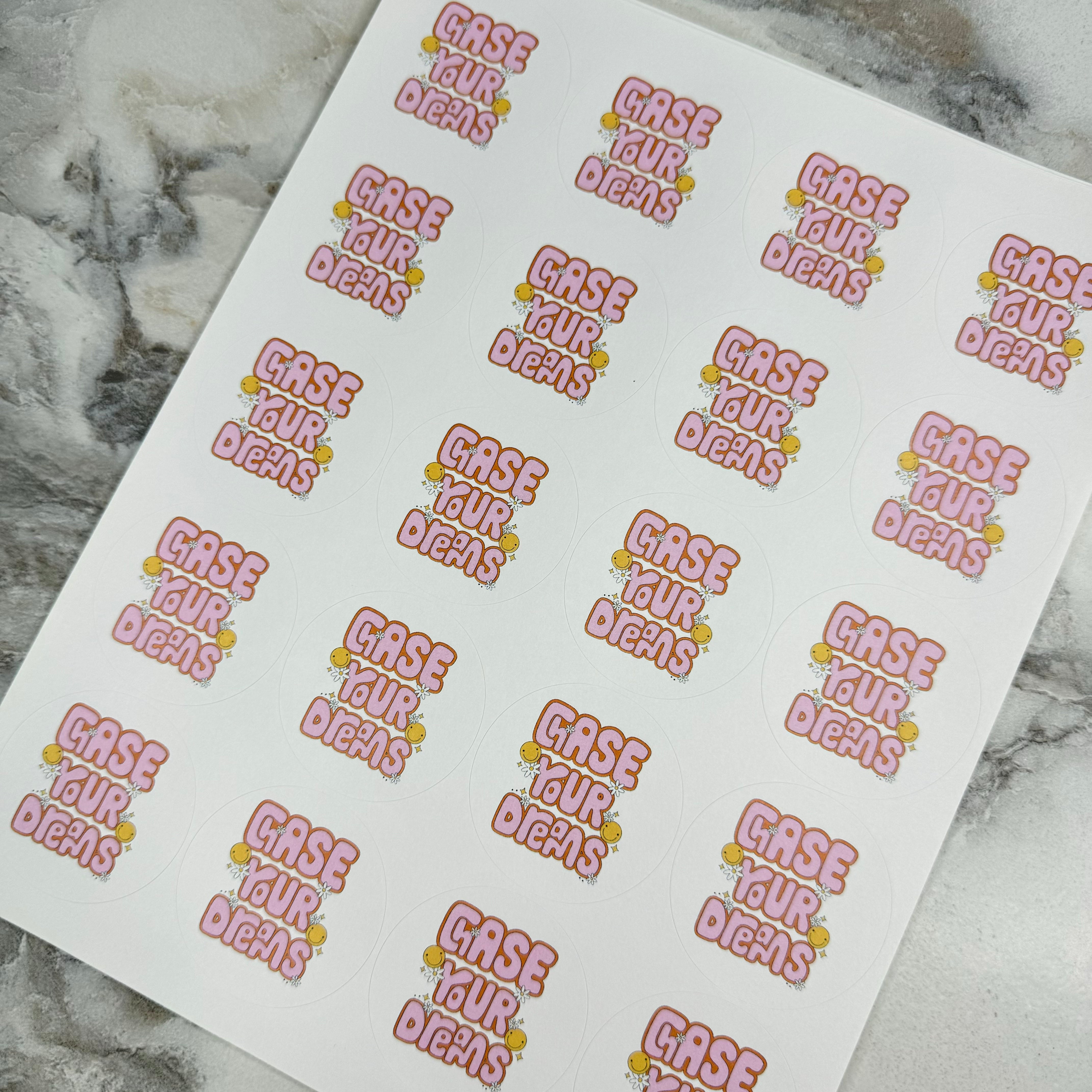 Package Stickers - Chase Your Dreams